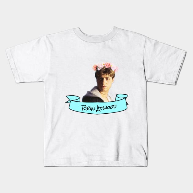 Ryan Atwood Flower Crown Kids T-Shirt by lunalovebad